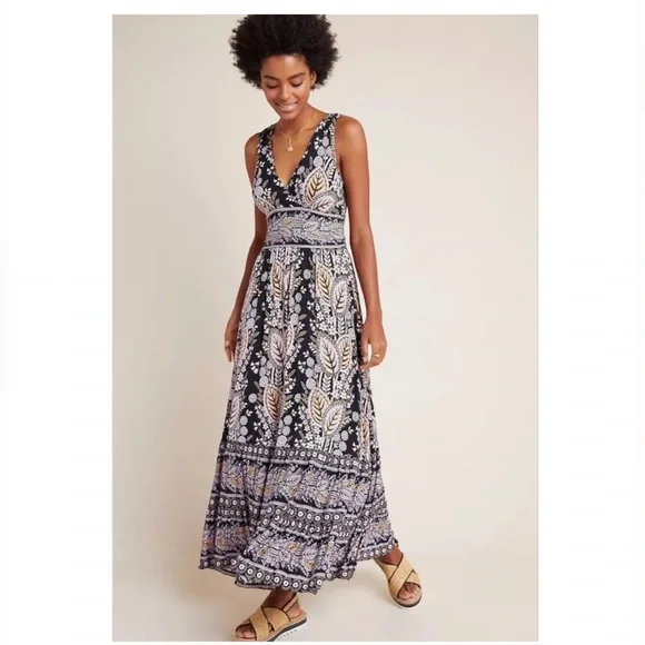 lurex maxi dress Misook Lurex Knit Maxi Dress